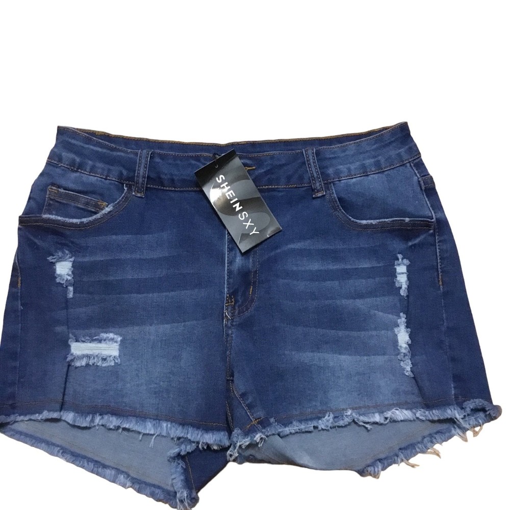 Shein SXY Denim Shorts Size XL NWT